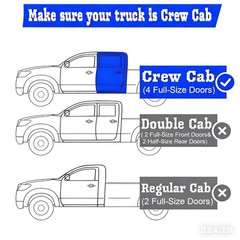 Window Visors Rain Guards for 2009-2014 Ford F-150 SuperCrew/Crew Cab | Windo…