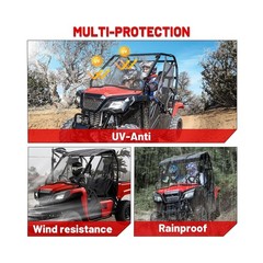 StarknightMT Pioneer Full Windshield Scratch-resistant Front Windshield Compa…