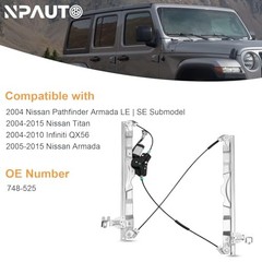 Front Right Passenger Side Power Window Regulator with Front Passenger Side