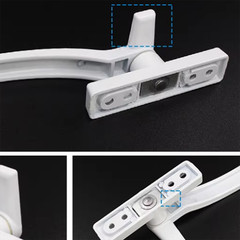 Al Alloy White Security Lock Window Handle Locking Latch Catch Lock Baby Safety