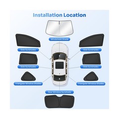 Canvcle Window Shades for Honda CRV 2012-2016 CR-V Accessories Windshield Sun…