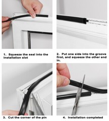 Bubble Gasket Seal for UPVC Doors Windows Rubber Strip Draught Repair