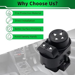 Power Window Control Switch Button Front Driver Side Door Lock Switch & Mirror