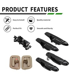 7 Piece Door Handles Kits Compatible with Sienna 1998-2003 80850 80357 80359
