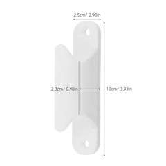 20 Pcs Plastic Sliding Window Handle Punch-free Drawer Handles Door for