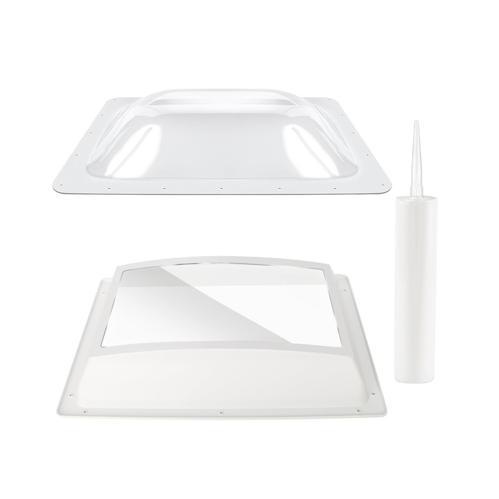 RV Skylight Replacement Bundle,18″ x 26″ Skylight Outer Dome Fit 14″ x 22″ Op…