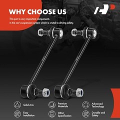 2 x Front Sway Bar Links Stabilizer Bar Links, Compatible with Kia Sportage