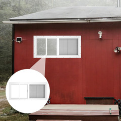 Sliding Shed Windows 10″x23″ with Tempered Glass and Removable Screen – 2 Pack