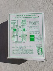 Twin ACME Sash balances and glides Side type, number 4-1/2