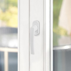 Durable White Inner Window Handle with Anti Slip Grip for Residential Use