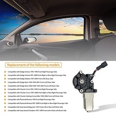 2 Pins Power Window Motor Compatible with Dodge Stratus Dakota Ram 1500 2500