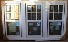 Jeld Wen Siteline Wood Casement Three-Window Assembly – Frame: 71 15/16 X 42 1/4