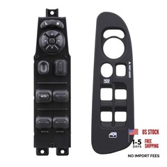 Power Door Window Switch+Bezel Master Control Compatible with 2002-2009 Dodge