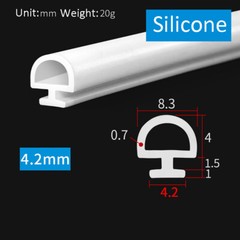 Bubble Gasket Seal for UPVC Doors Windows Rubber Strip Draught Repair 1 Metre