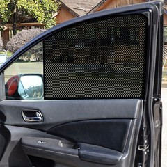 2Pcs Reusable Car Window Film Black PVC Explosion Proof Heat Insulation Film
