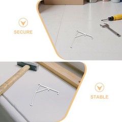 10Pcs Transparent Reusable Plastic Vertical Blind Mounting Brackets for Home Use