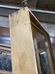 Craftsman style door/window fixed in frame double pane tempered glass 83X48