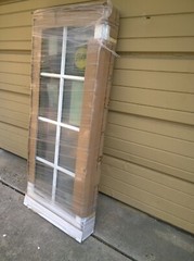 NEW: Nice Wood Home CASEMENT WINDOW w/ Aluminum Cladding & Grids 23×51