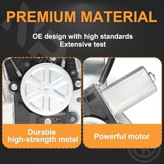 Power Window Regulator with Motor Assembly Replacement for Rear Driver Side