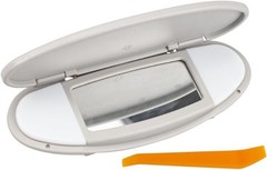 Sun Visor Illuminated Mirror/Makeup Mirror Compatible with M Color: Light Gray