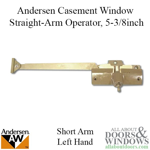 Andersen Straight Single Arm Operator Perma-Shield Wood Casement Windows Left H