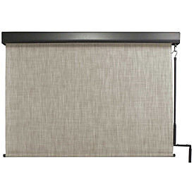 Keystone Pole Operated Sun Shade w/Valance Caribbean 48″W x 96″H