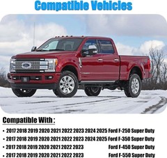 Chrome Plated Mirror Covers Caps Fit for Ford Super Duty 2017-2025 F-250 F-350 2