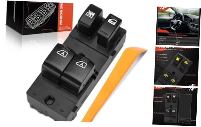 Power Window Switch Compatible with Nissan Quest 2004 2005 2006 Driver or