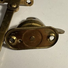Vintage Window Ventilation Sash Lock 9 New Old Stk 3Open Johnson’s Pat1919 Brass