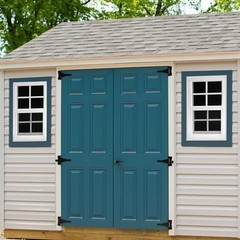 2 Pack 12″x18″ Sliding Shed Windows – White Flush Mount with Tempered Glass & Sc