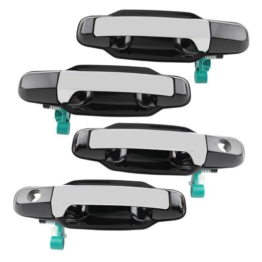 Door Handles Exterior Automotive Black Outer Front Rear Left Driver Right