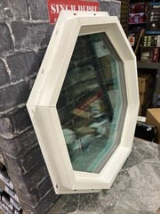 Reliabilit Vinyl Octagon Window 24” x 24” #4066703 White