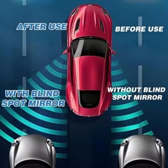 2Pcs Heart Shaped Blind Spot Mirrors Side Mirror Blindspot A Color: Heart-2Pcs