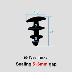 uPVC Door Window Gasket Seal Strip Glass Fixed Repair Seal Waterproof Shockproof