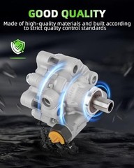 Power Steering Pump Compatible for 2005 2006 2007 for Dodge Dakota, 2006-2007