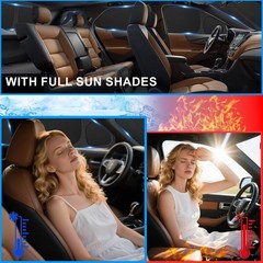 KMF 8pcs Sun Shades for Kia Soul 2014-2019 Accessories, Custom Fit Car Window…