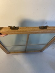 Window World Vinyl Double Hung Replacement Windows Grid Tinted Light Oak 24×50?
