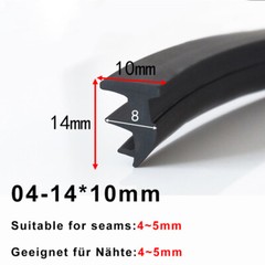 Rubber Window Door Gasket Seal Strip Glass Fixed Repair Seal Waterproof Layer