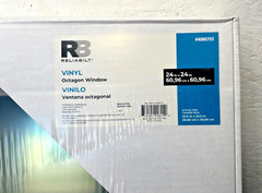 Reliabilit Vinyl Octagon Window 24” x 24” #4066703 White Model VOCT2424RB