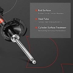 Front Pair [2] Strut Assembly Compatible with Mitsubishi Outlander Sport 2012