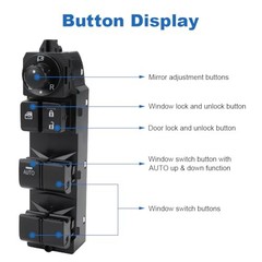 Automatic Power Master Window Switch Compatible with Mazda 3 2.0L 2.5L L4