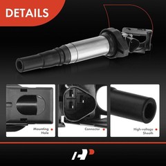 Ignition Coil Pack Compatible with Mini Cooper 2007-2007 L4 1.6L Naturally,