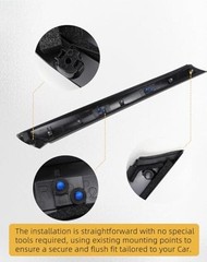 Windshield A-Pillar Trim Molding Set Compatible with 2014-2019 Kia Soul, Left