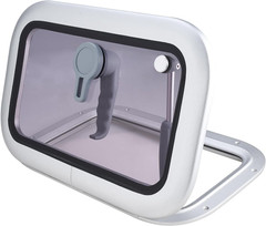 16.2″ X10.5″ Rectangular Deck Hatch,Aluminum Alloy Boat Porthole Window,Push Out