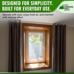Tilt & Turn, Basement Egress Window, In-swing, White
