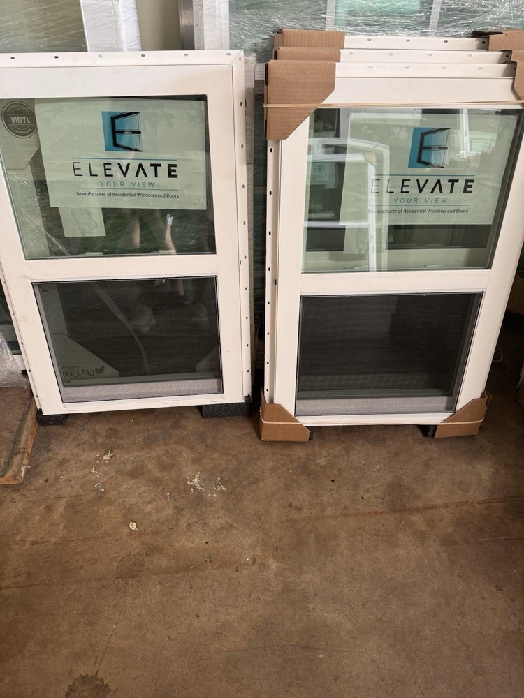 White Vinyl Single Hung Window 24×36 2×3 Double Pane Argon New Replacement