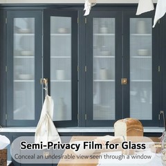 VELIMAX Reeded Glass Window Film, Window Privacy Film, Frosted Window Vinyl, …