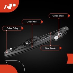 Power Window Regulator without Motor Compatible with BMW 525i Rear Driver(LH)