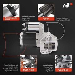 Starter Motor Compatible with Mazda 6 2009-2010, CX-9 2007-2009/2012-2015,