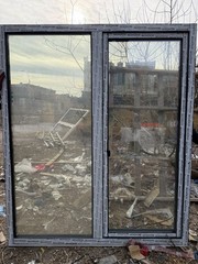 Schüco NARO Nostrand White PVC Casement Home Window Double Panel with Frame